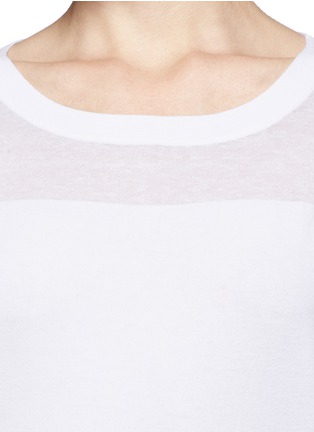 Detail View - Click To Enlarge - THEORY - Sorchan' contrast yoke T-shirt