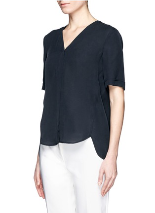 Front View - Click To Enlarge - THEORY - 'Napala' button-down top
