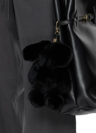 Front View - Click To Enlarge - YVES SALOMON - Rex Fur Bag Charm