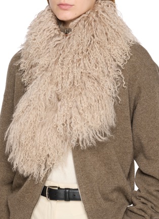Figure View - Click To Enlarge - YVES SALOMON - Wool Scarf
