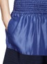 Detail View - Click To Enlarge - ACNE STUDIOS - Striped detail silk-blend shorts