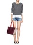 Figure View - Click To Enlarge - MARC BY MARC JACOBS - 'What's the T colour-block leather tote