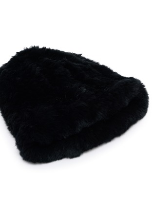 Detail View - Click To Enlarge - YVES SALOMON - Rex Fur Beanie