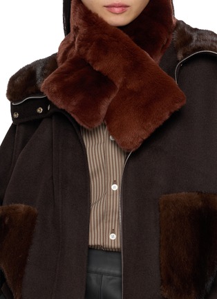 Figure View - Click To Enlarge - YVES SALOMON - Rex Fur Scarf