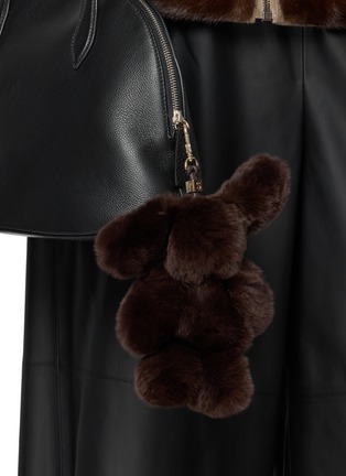 Front View - Click To Enlarge - YVES SALOMON - Rex Fur Bag Charm
