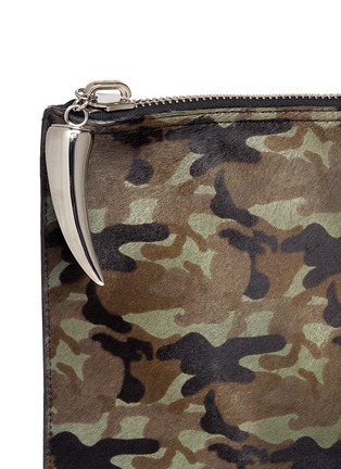 Detail View - Click To Enlarge - 73426 - Camouflage print pony hair pouch
