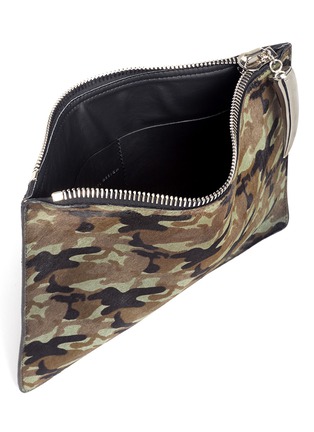 Detail View - Click To Enlarge - 73426 - Camouflage print pony hair pouch