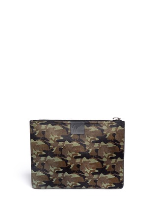 Back View - Click To Enlarge - 73426 - Camouflage print pony hair pouch