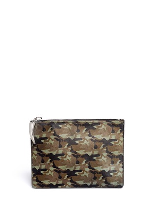 Main View - Click To Enlarge - 73426 - Camouflage print pony hair pouch