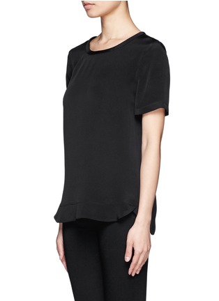Front View - Click To Enlarge - THEORY - Katsley round-neck silk T-shirt