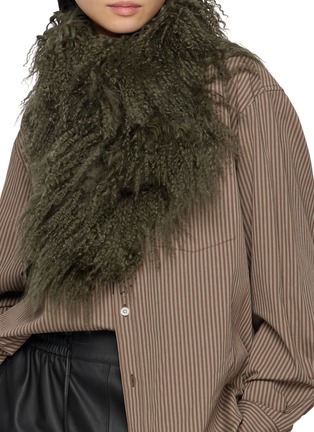 Figure View - Click To Enlarge - YVES SALOMON - Wool Scarf
