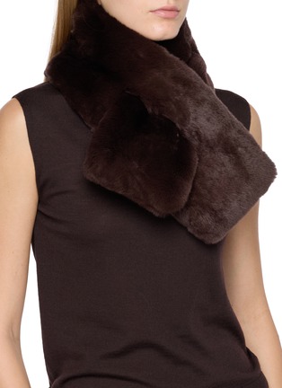 Figure View - Click To Enlarge - YVES SALOMON - Rex Fur Scarf