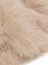 Detail View - Click To Enlarge - YVES SALOMON - Fox Fur Silk Collar Scarf