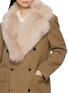 Figure View - Click To Enlarge - YVES SALOMON - Fox Fur Silk Collar Scarf