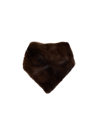 Main View - Click To Enlarge - YVES SALOMON - Mink Fur Silk Bandana