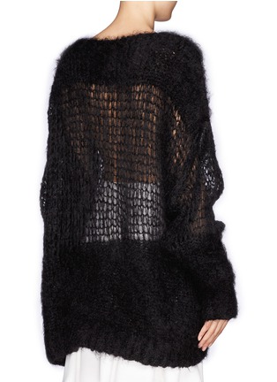 Back View - Click To Enlarge - ACNE STUDIOS - 'Ocean' mohair open knit sweater