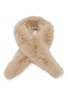 Main View - Click To Enlarge - YVES SALOMON - Fox Fur Silk Collar Scarf