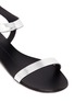 Detail View - Click To Enlarge - 73426 - Metal plate leather sandals