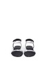 Figure View - Click To Enlarge - 73426 - Metal plate leather sandals