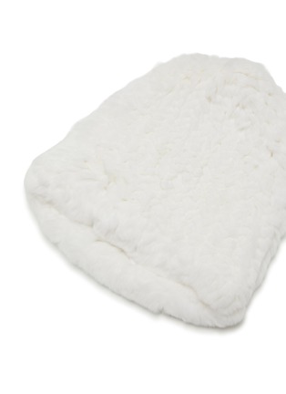 Detail View - Click To Enlarge - YVES SALOMON - Rex Fur Beanie