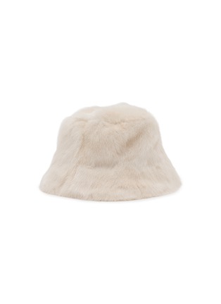Main View - Click To Enlarge - YVES SALOMON - Bob Leather Mink Fur Bucket Hat