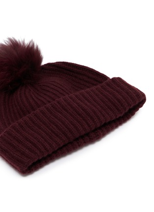 Detail View - Click To Enlarge - YVES SALOMON - Wool Cashmere Beanie