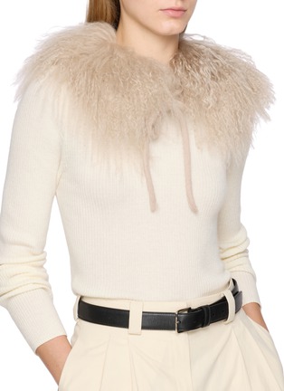 Figure View - Click To Enlarge - YVES SALOMON - Hair Fur Collar