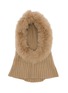 YVES SALOMON Wool Cashmere Fox Fur Balaclava