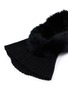 Detail View - Click To Enlarge - YVES SALOMON - Wool Cashmere Fox Fur Balaclava