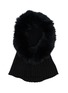 YVES SALOMON Wool Cashmere Fox Fur Balaclava