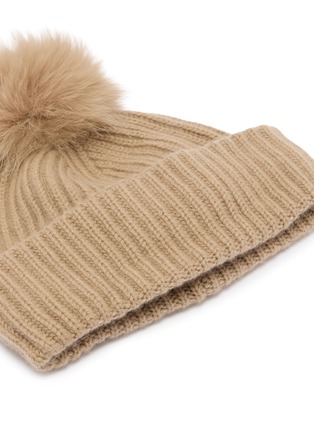 Detail View - Click To Enlarge - YVES SALOMON - Wool Cashmere Beanie
