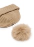 Detail View - Click To Enlarge - YVES SALOMON - Wool Cashmere Beanie