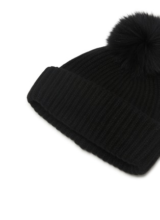 Detail View - Click To Enlarge - YVES SALOMON - Wool Cashmere Beanie