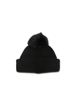 Figure View - Click To Enlarge - YVES SALOMON - Wool Cashmere Beanie
