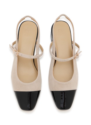Detail View - Click To Enlarge - PEDDER RED - Britt 40 Suede Slingback Pumps