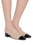 Figure View - Click To Enlarge - PEDDER RED - Britt 40 Suede Slingback Pumps