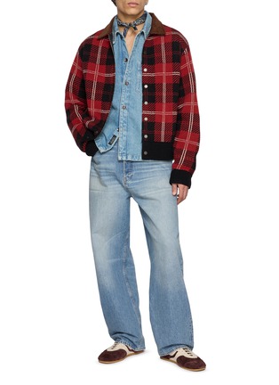 Figure View - Click To Enlarge - GUEST IN RESIDENCE - Tartan Bomber Jacket