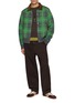 Figure View - Click To Enlarge - GUEST IN RESIDENCE - Tartan Bomber Jacket