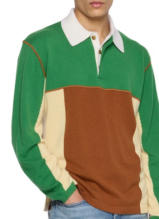  - GUEST IN RESIDENCE - Colour Block Rugby Shirt