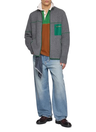 Figure View - Click To Enlarge - GUEST IN RESIDENCE - Colour Block Rugby Shirt