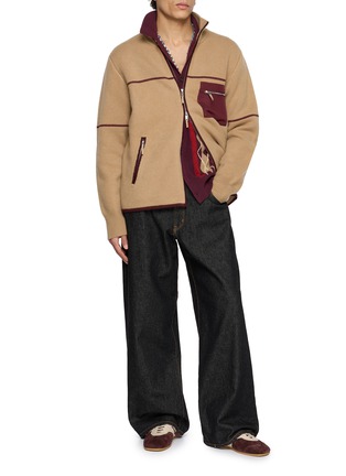 Figure View - Click To Enlarge - GUEST IN RESIDENCE - Argyle Plaza Knit Shirt