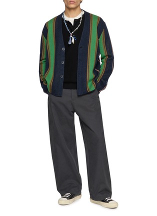 Figure View - Click To Enlarge - GUEST IN RESIDENCE - Baja Striped Everyday Cardigan