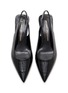 Detail View - Click To Enlarge - STUART WEITZMAN - Vinnie 50 Leather Slingback Pumps