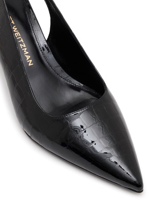 Detail View - Click To Enlarge - STUART WEITZMAN - Vinnie 50 Leather Slingback Pumps