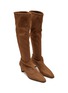 Detail View - Click To Enlarge - STUART WEITZMAN - Stassi Stretch Suede Tall Boots