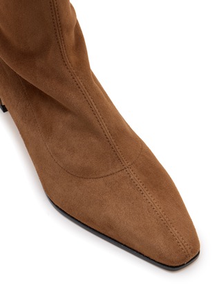 Detail View - Click To Enlarge - STUART WEITZMAN - Stassi Stretch Suede Tall Boots