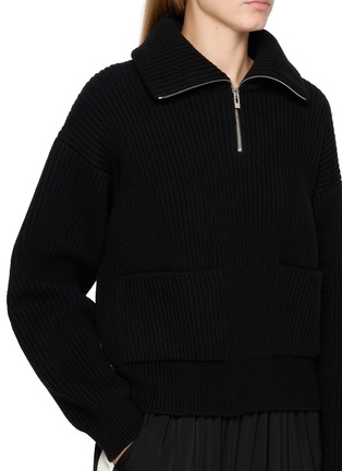  - ALAÏA - RIb Knit Trucker Sweater