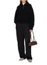 Figure View - Click To Enlarge - ALAÏA - RIb Knit Trucker Sweater