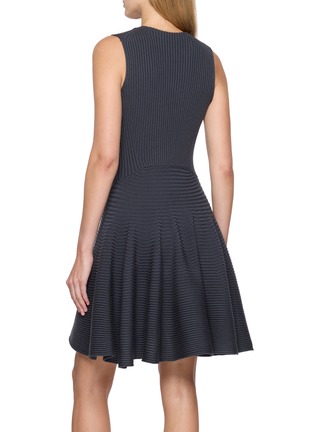 Back View - Click To Enlarge - ALAÏA - Rib Knit Skater Dress
