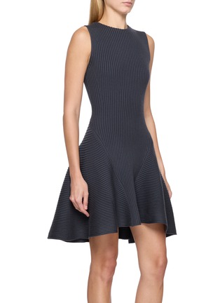 Front View - Click To Enlarge - ALAÏA - Rib Knit Skater Dress